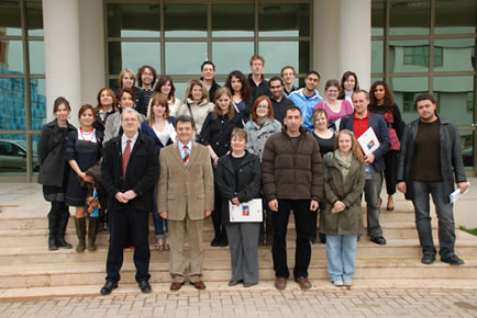Group shot at Leicester