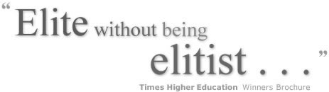 Elite without being elitist