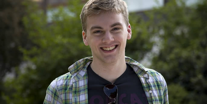 A male student
