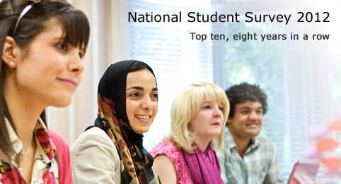 National Student Survey. Top ten, eight years running.