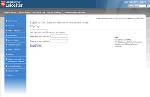Image for Login to EZproxy page
