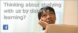 Thinking about studying with us by distance learning?