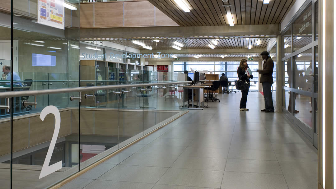 The student developent zone within the David Wilson library