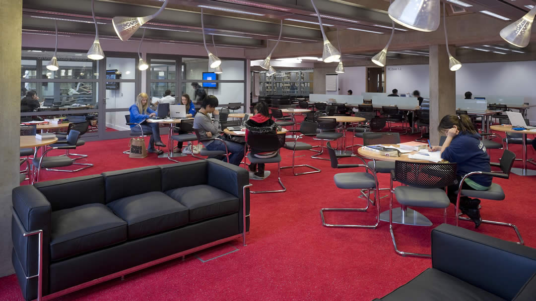 A study zone within the David Wilson library