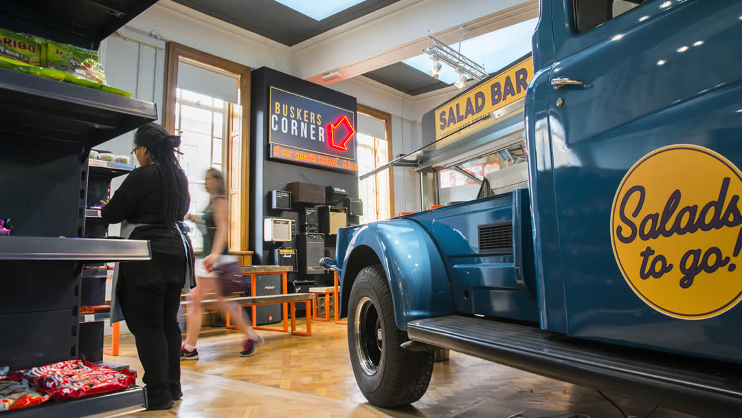 Inside view of the Students' Union shop