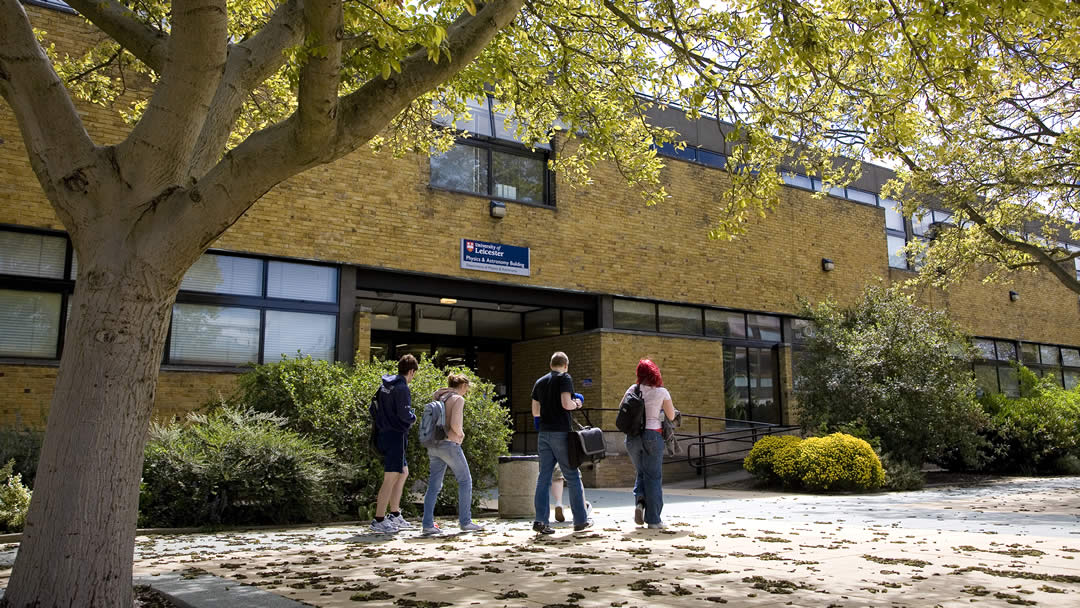 Outside view of the Physics and Astronomy Building
