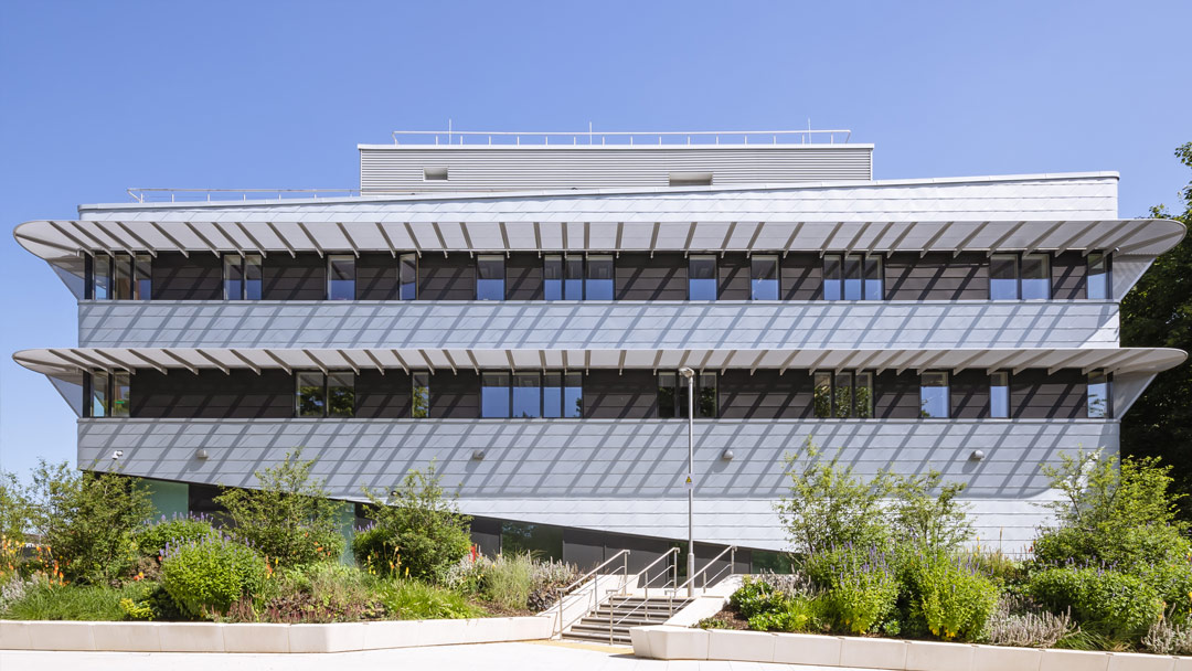 Outside view of Space Park Leicster