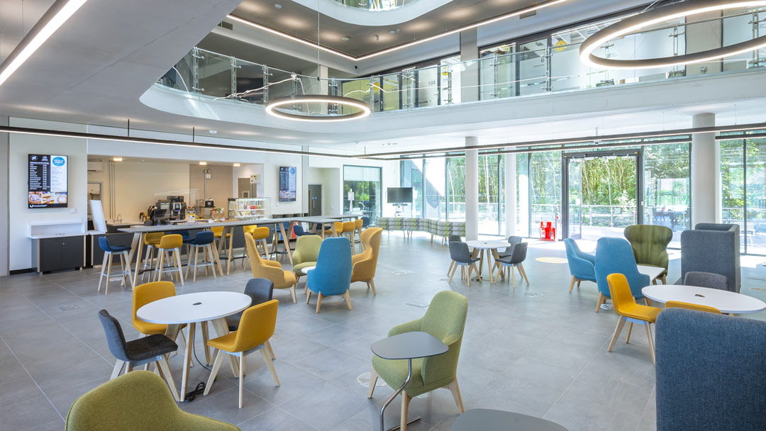 Inside view of Space Park Leicster