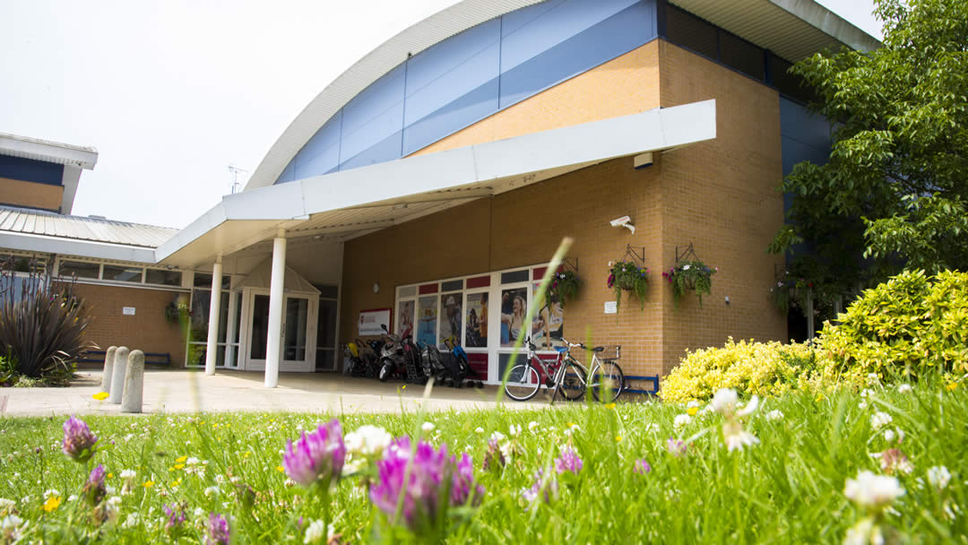 Outside view of the Danielle Brown sports centre
