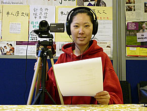 Picture of Jocelin Zhou with camera